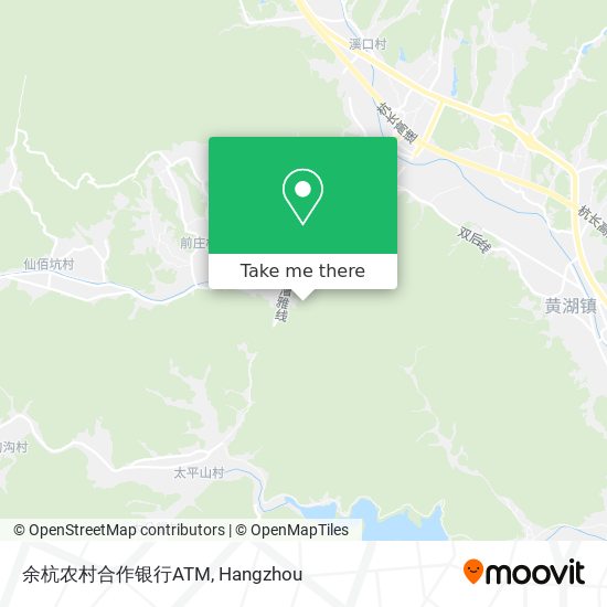 余杭农村合作银行ATM map
