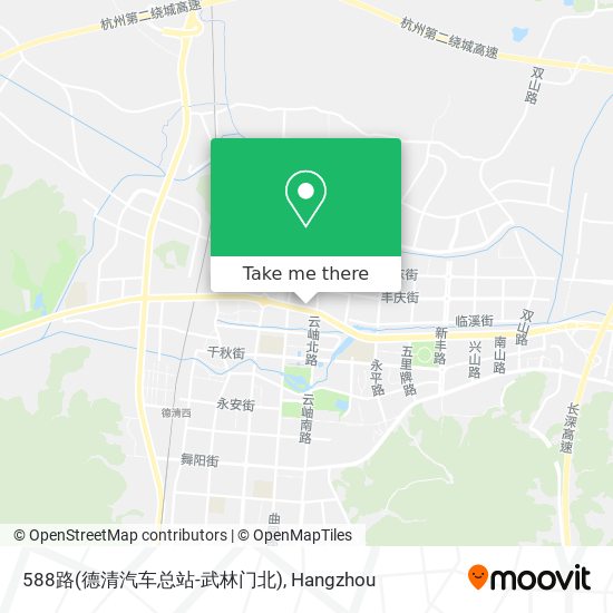 588路(德清汽车总站-武林门北) map
