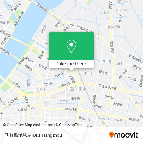 飞虹路地铁站-D口 map