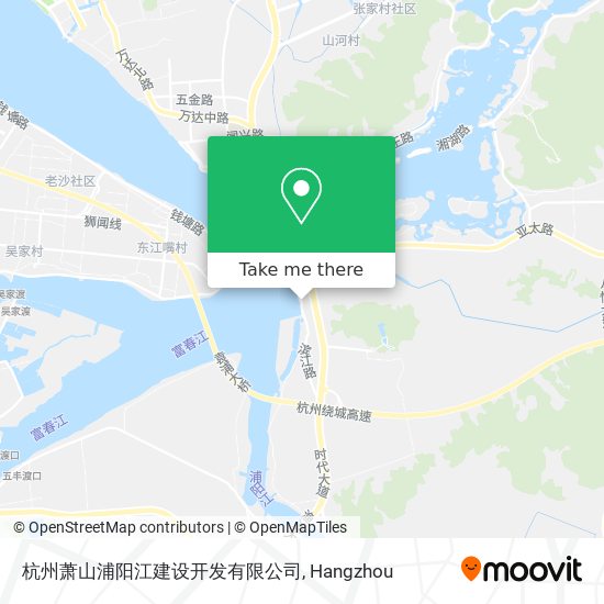 杭州萧山浦阳江建设开发有限公司 map