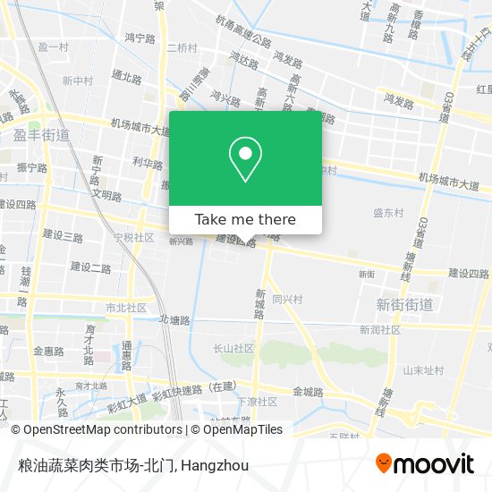 粮油蔬菜肉类市场-北门 map