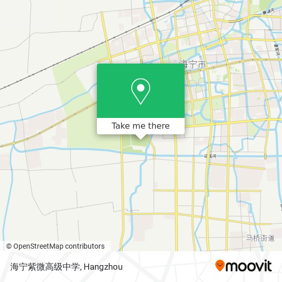 海宁紫微高级中学 map
