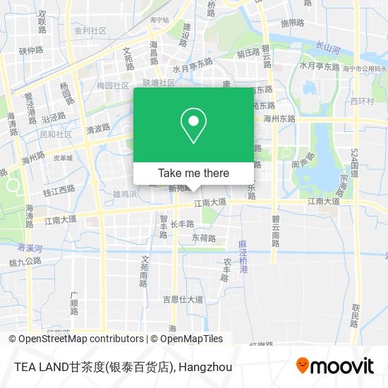 TEA LAND甘茶度(银泰百货店) map