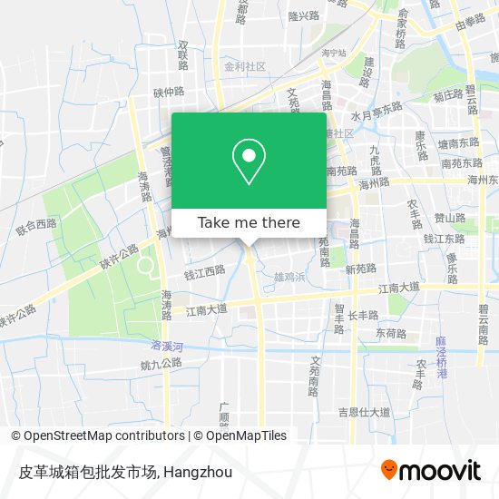 皮革城箱包批发市场 map