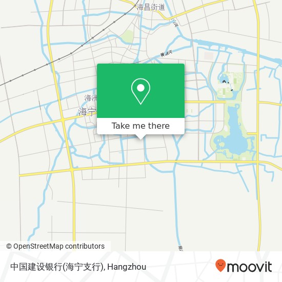 中国建设银行(海宁支行) map