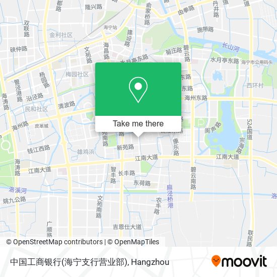 中国工商银行(海宁支行营业部) map