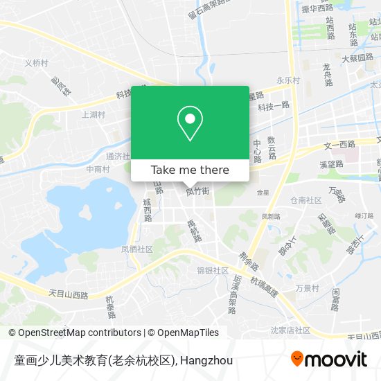 童画少儿美术教育(老余杭校区) map
