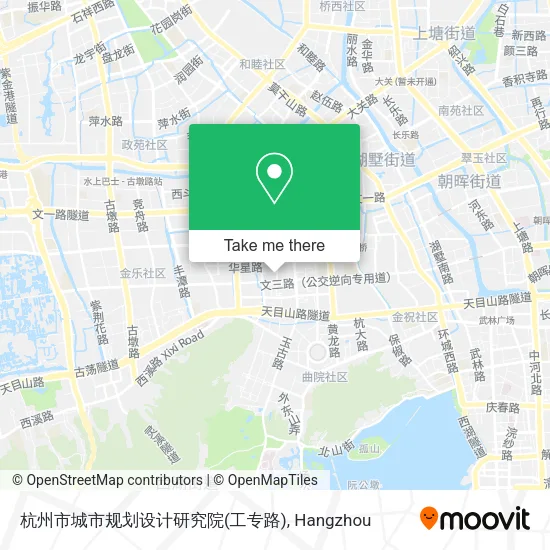 杭州市城市规划设计研究院(工专路) map