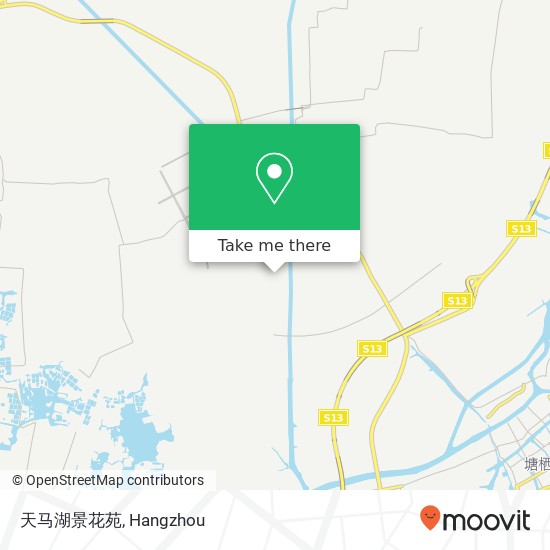 天马湖景花苑 map