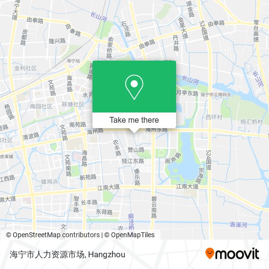 海宁市人力资源市场 map