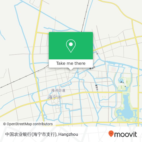 中国农业银行(海宁市支行) map