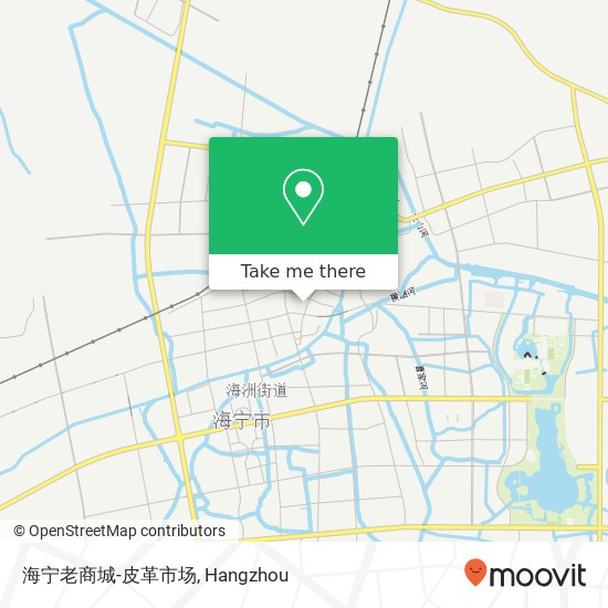 海宁老商城-皮革市场 map