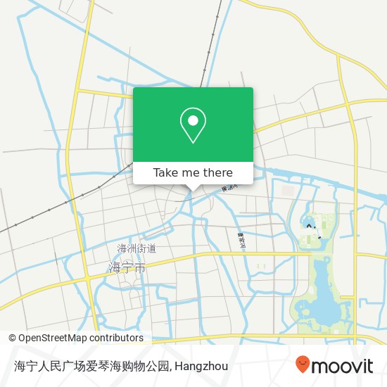 海宁人民广场爱琴海购物公园 map