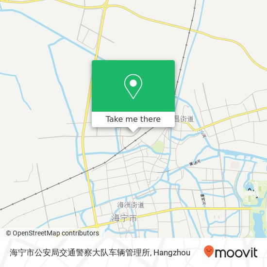 海宁市公安局交通警察大队车辆管理所 map