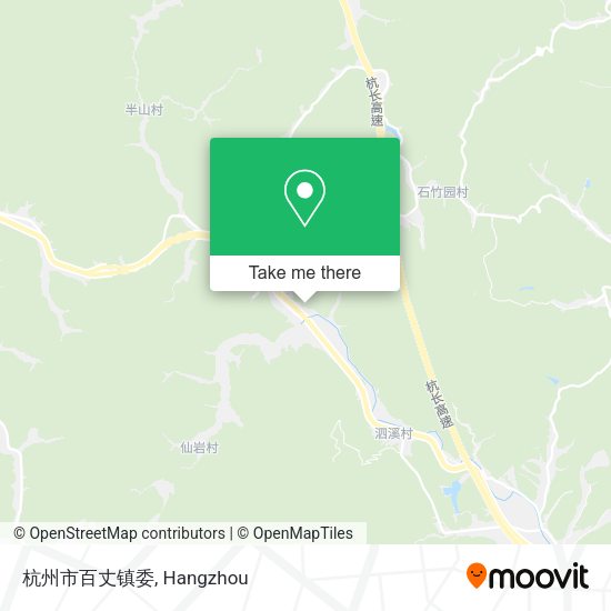 杭州市百丈镇委 map
