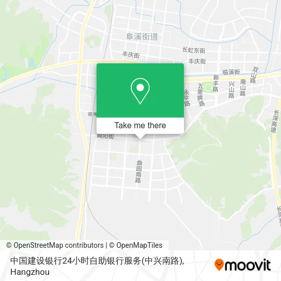 中国建设银行24小时自助银行服务(中兴南路) map
