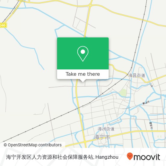 海宁开发区人力资源和社会保障服务站 map