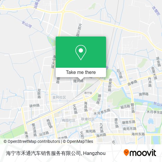 海宁市禾通汽车销售服务有限公司 map