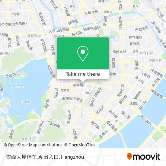 雪峰大厦停车场-出入口 map