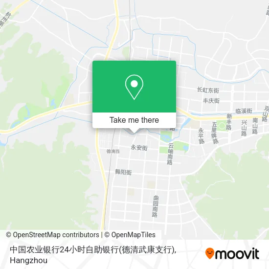 中国农业银行24小时自助银行(德清武康支行) map