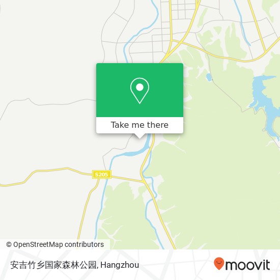 安吉竹乡国家森林公园 map