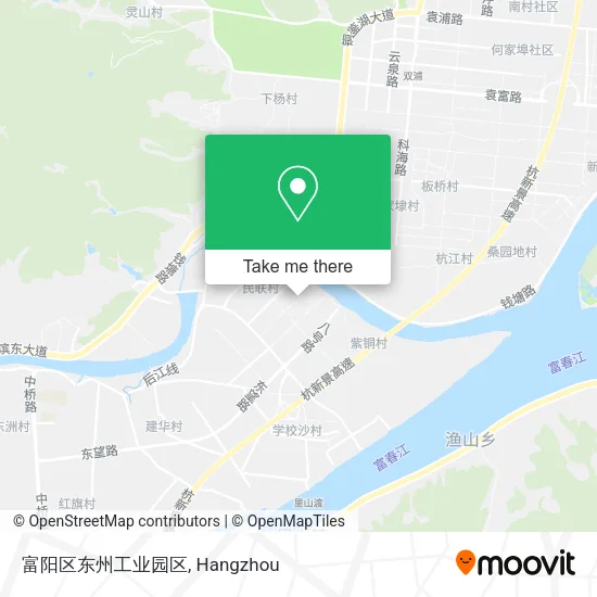 富阳区东州工业园区 map