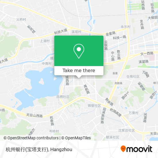 杭州银行(宝塔支行) map