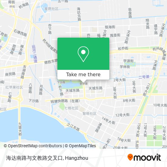 海达南路与文教路交叉口 map