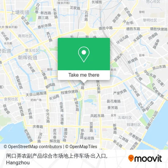 闸口弄农副产品综合市场地上停车场-出入口 map