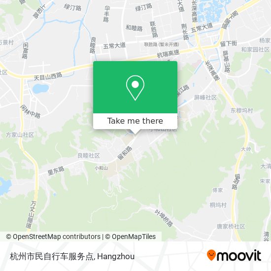 杭州市民自行车服务点 map