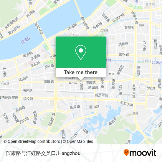 滨康路与江虹路交叉口 map