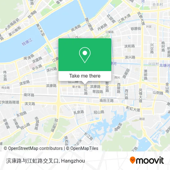滨康路与江虹路交叉口 map