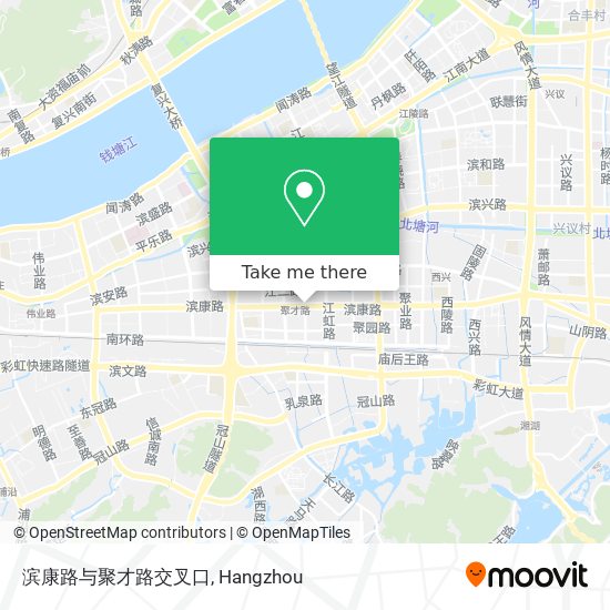滨康路与聚才路交叉口 map