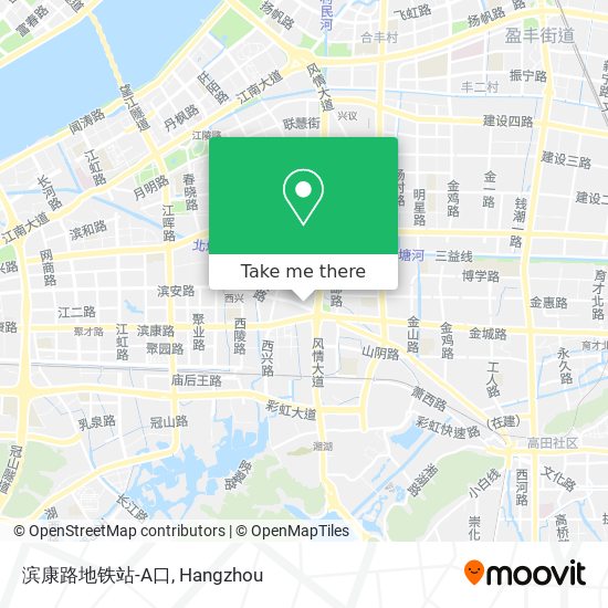 滨康路地铁站-A口 map
