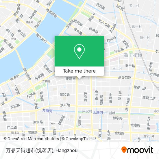 万品天街超市(悦茗店) map