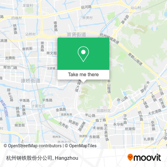 杭州钢铁股份分公司 map