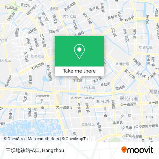 三坝地铁站-A口 map