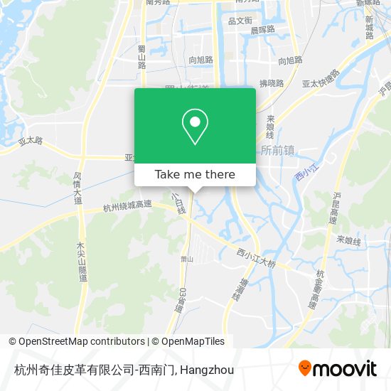 杭州奇佳皮革有限公司-西南门 map