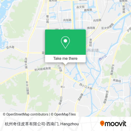 杭州奇佳皮革有限公司-西南门 map