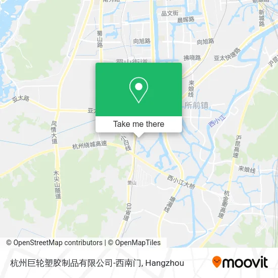 杭州巨轮塑胶制品有限公司-西南门 map