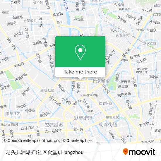 老头儿油爆虾(社区食堂) map