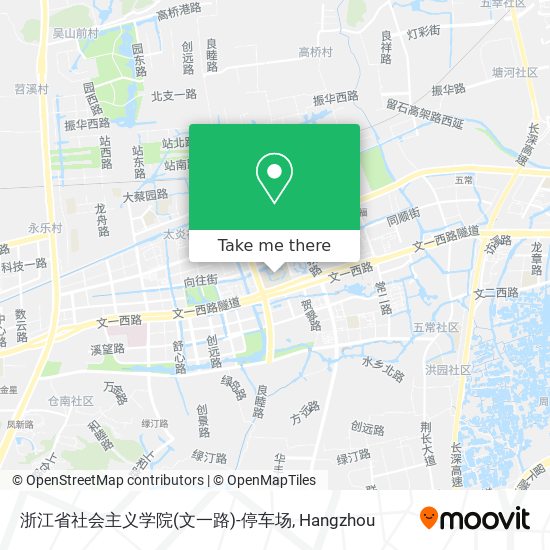 浙江省社会主义学院(文一路)-停车场 map