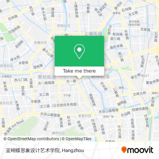 蓝蝴蝶形象设计艺术学院 map