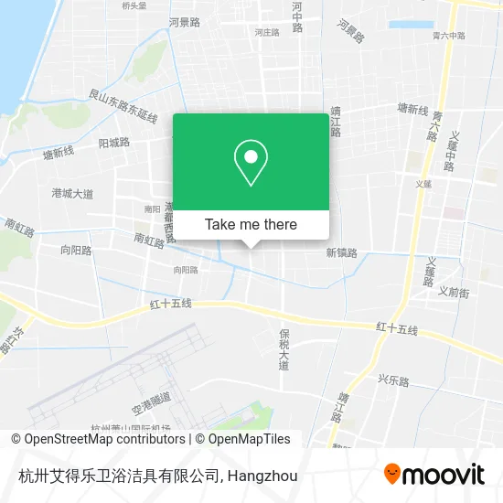 杭卅艾得乐卫浴洁具有限公司 map