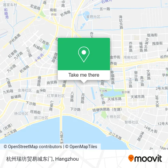 杭州瑞坊贸易城东门 map