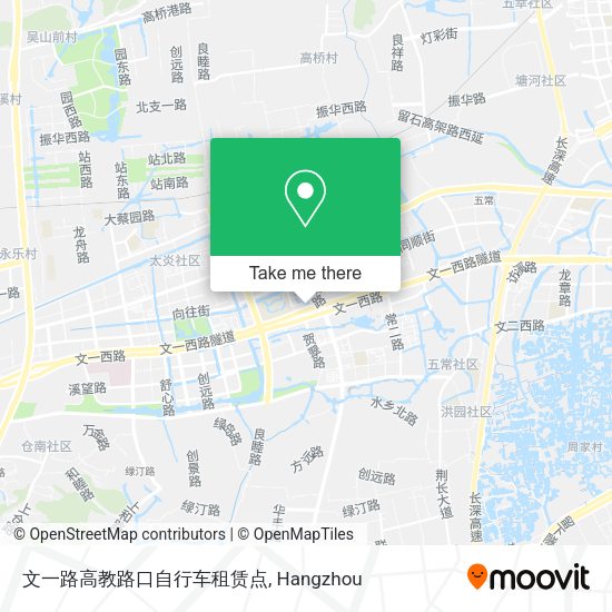 文一路高教路口自行车租赁点 map