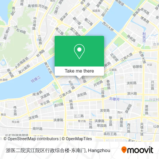 浙医二院滨江院区行政综合楼-东南门 map