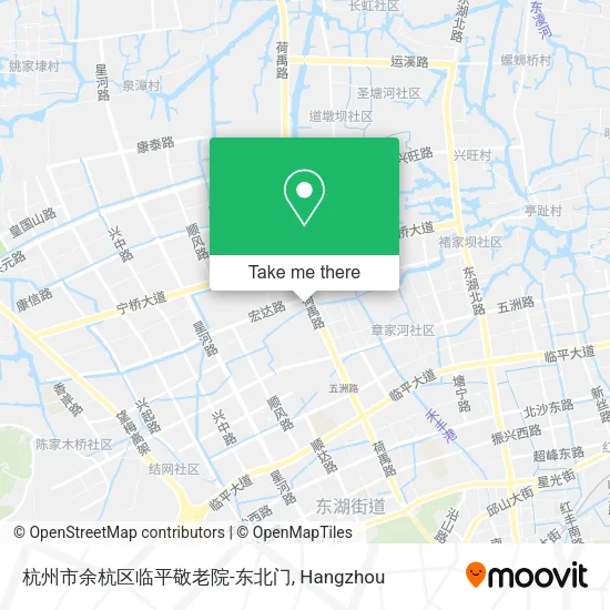杭州市余杭区临平敬老院-东北门 map