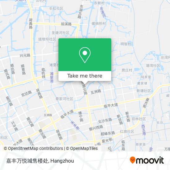 嘉丰万悦城售楼处 map