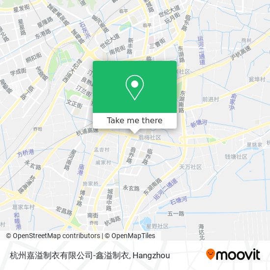 杭州嘉溢制衣有限公司-鑫溢制衣 map